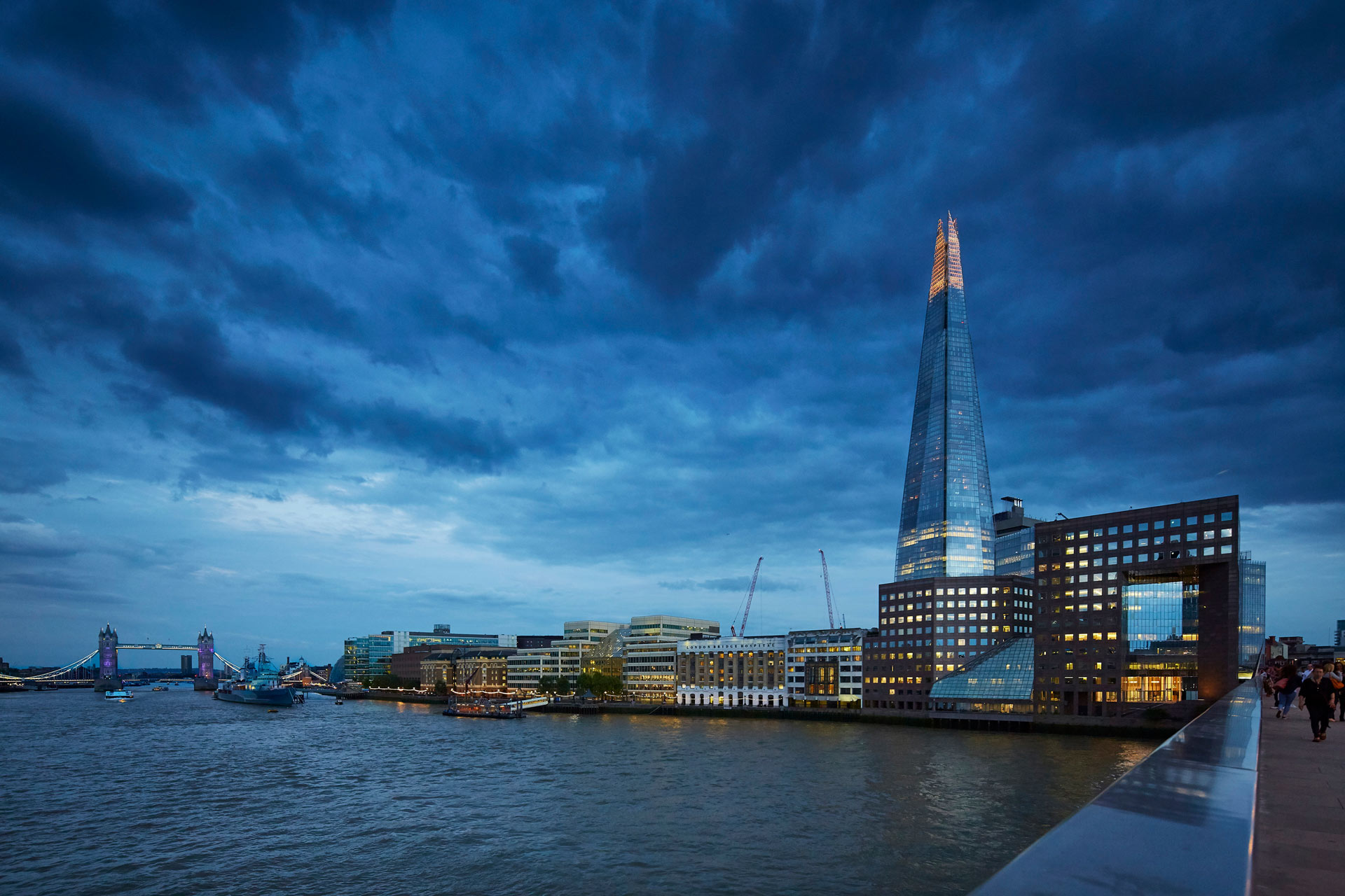 Thames view of Shard Building | London, UK